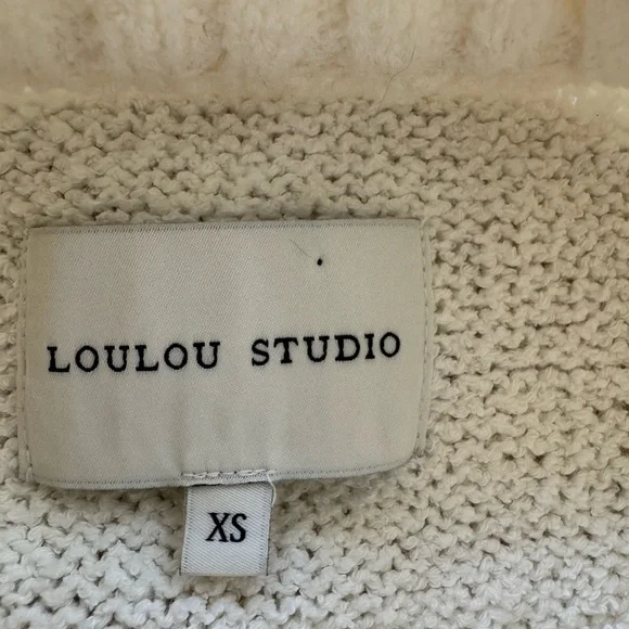 Loulou Studio Canillo ecru Crew-Neck Jumper XS